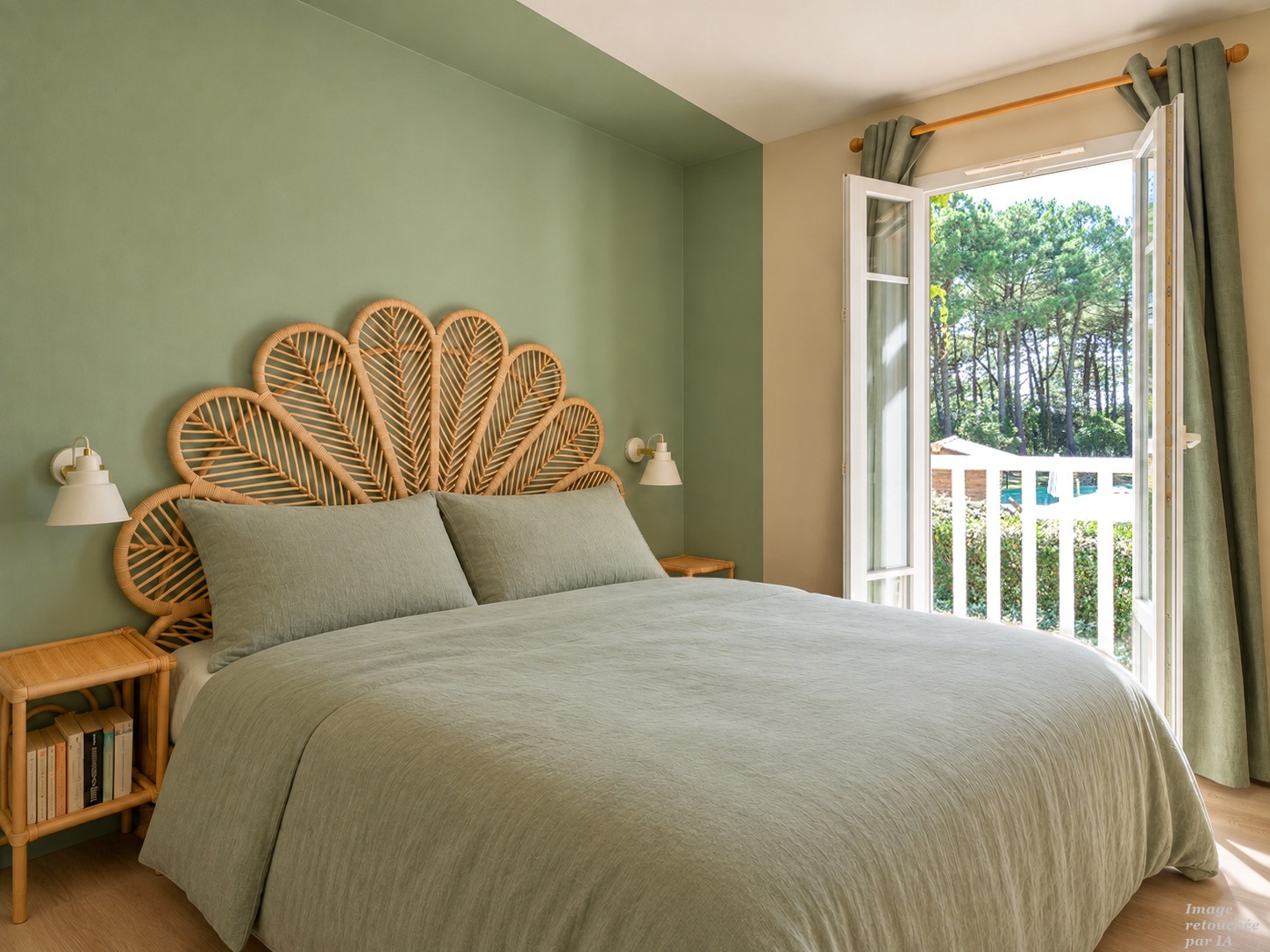 Chambre avec lit double