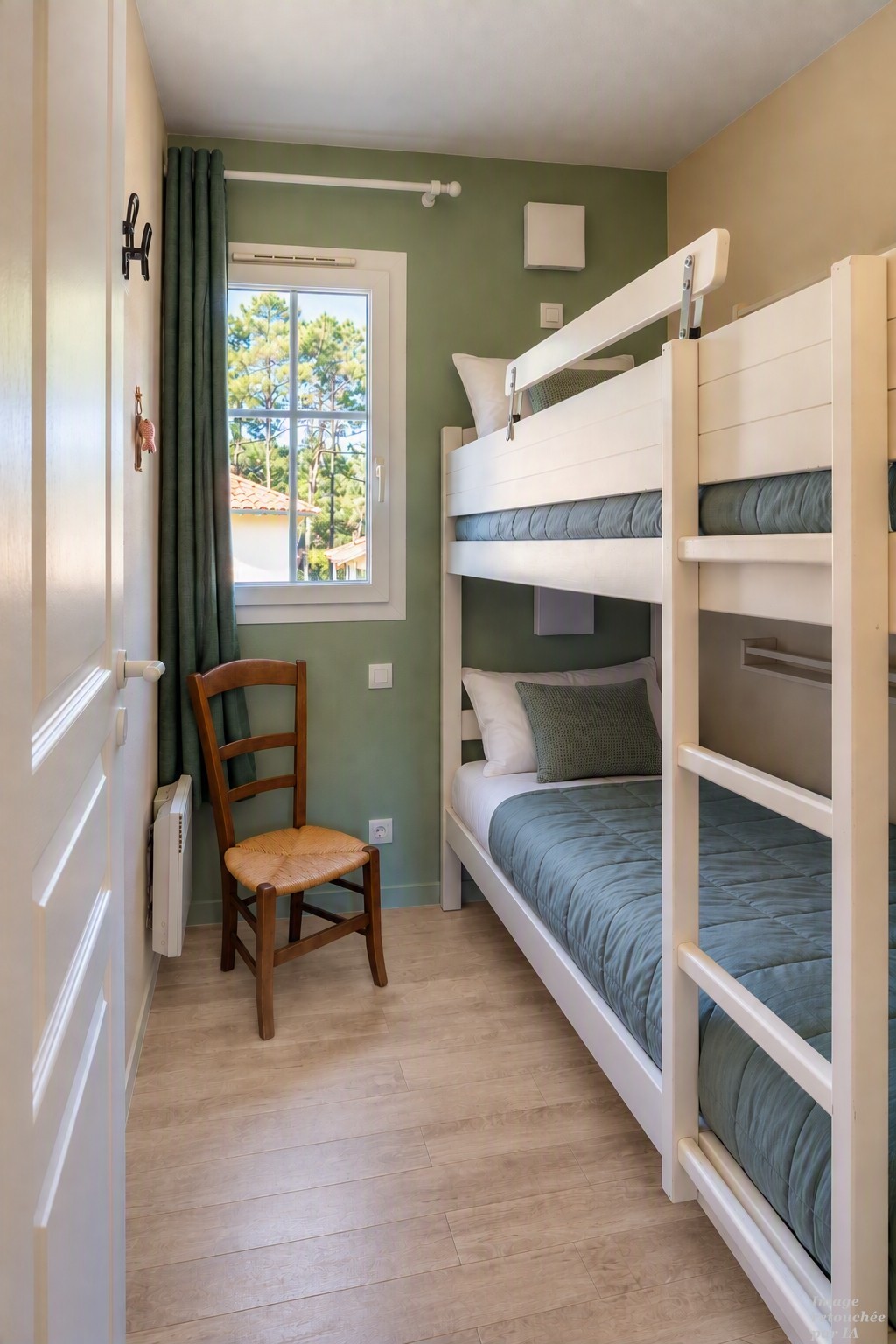 Chambre avec lits superposés