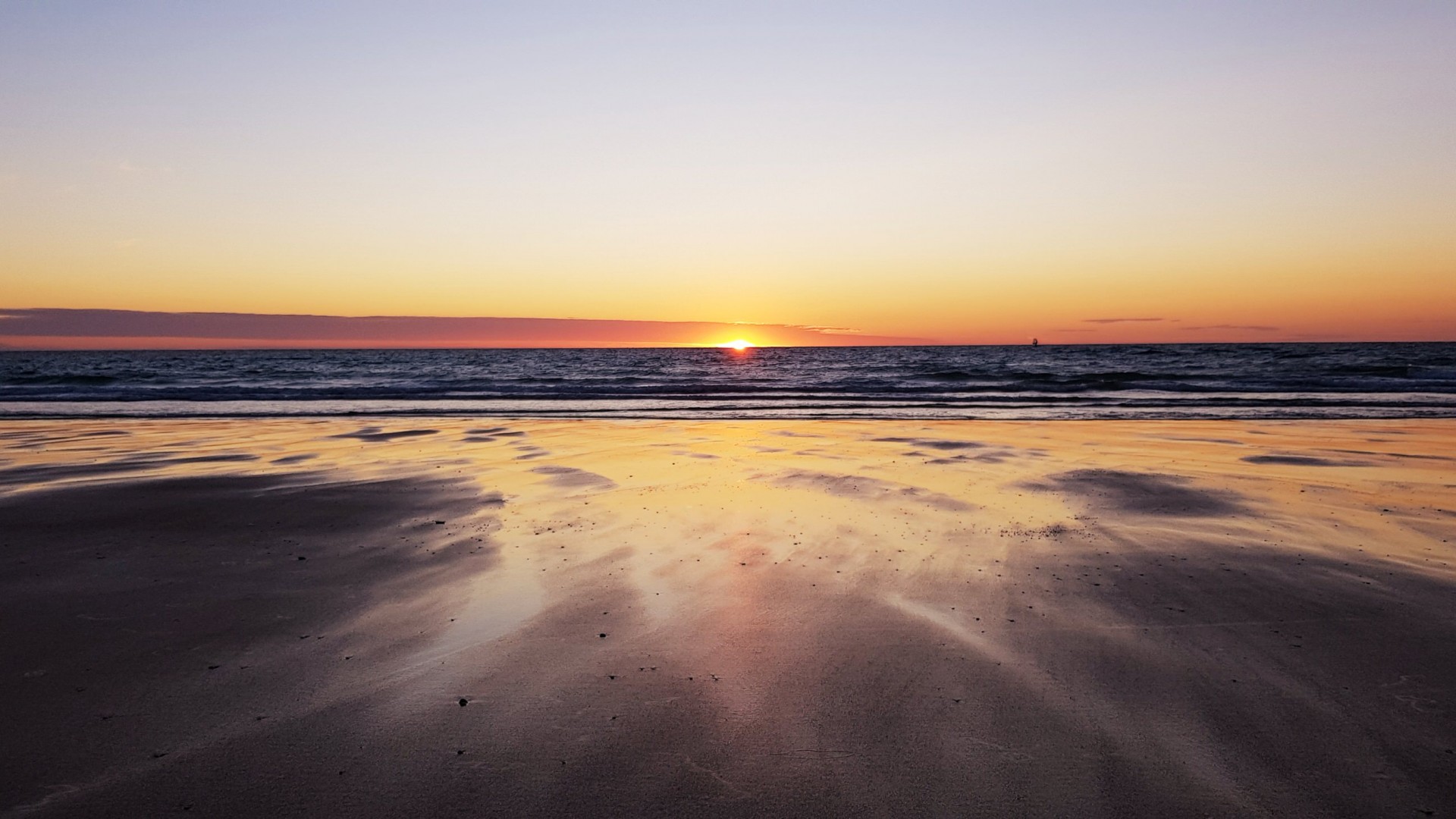 Coucher de soleil à Lacanau